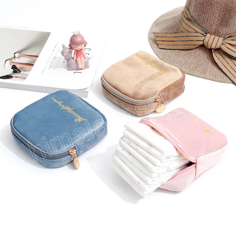 Seyahat Sıhhi Peçete Çantası Taşınabilir Kadınlar Kozmetik Çanta Kız Ruj Makyaj Çantaları Anahtar Tutucu Cüzdan Kart Para Çantalar
