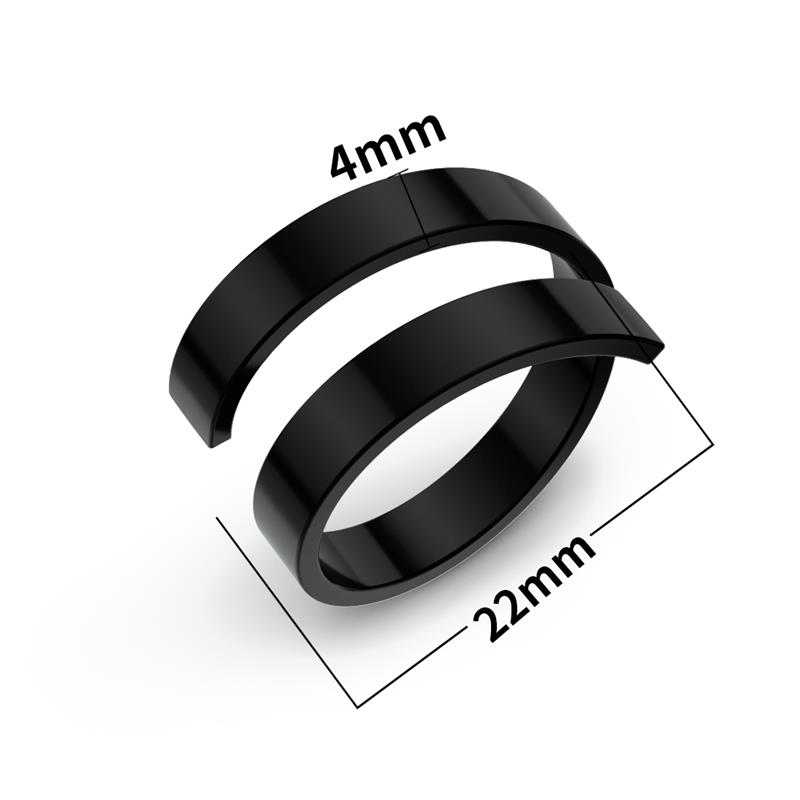 2022 Hiphop DoubleLayer Ring for Men Women Anelli in acciaio inossidabile Gioielli maschili femminili