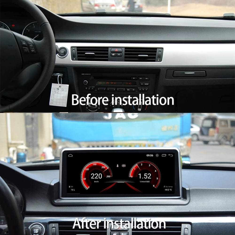 Reproductor de DVD para coche Android 12 de 10,25 pulgadas para 3 Series E90 E91 E92 E93 2006-2012 WIFI 4G SIM Carplay Bluetooth IPS pantalla de visualización 8 gb rom Navegación GPS Estéreo multimedia