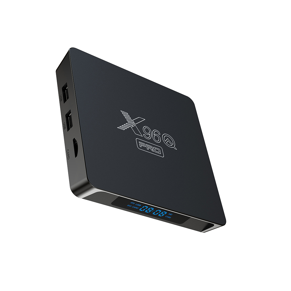 STATEK Z francji X96Q Pro tv, pudełko Android 10.0 Smart Allwinner H313 4K 100M LAN 1gb 2GB ram 8gb 16GB rom 2.4G Wifi