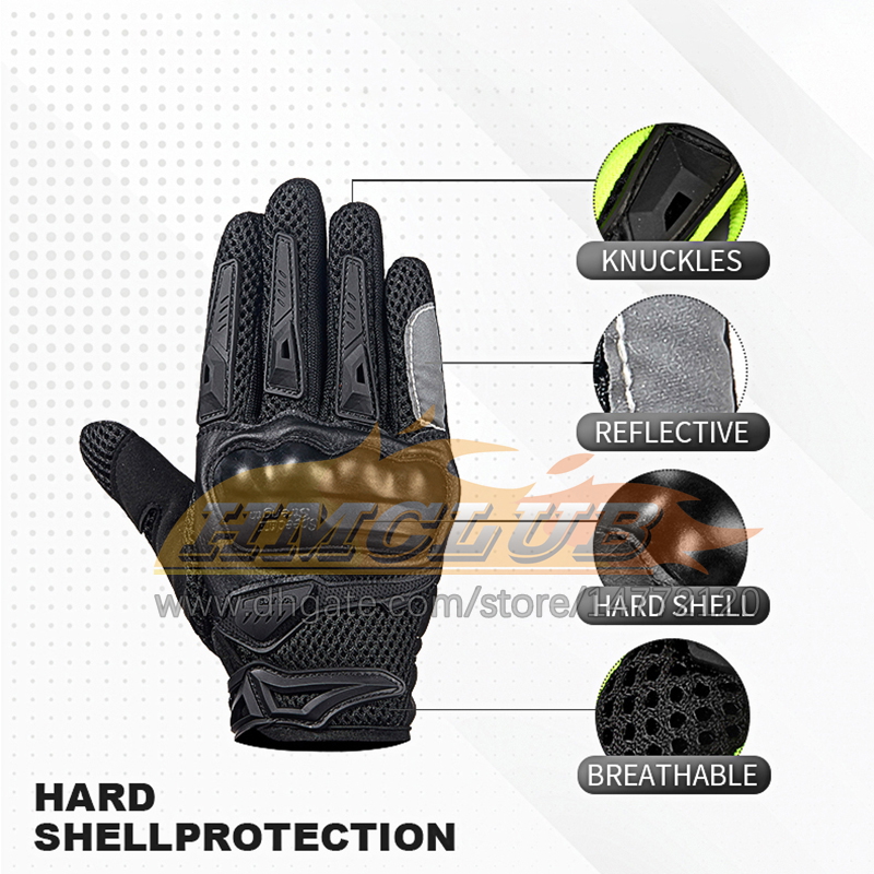 ST4 Summer Motorcycle Gloves Men Touch Screen Breathable Moto Racing Riding Motorbike Protective Gear Motocross Gloves