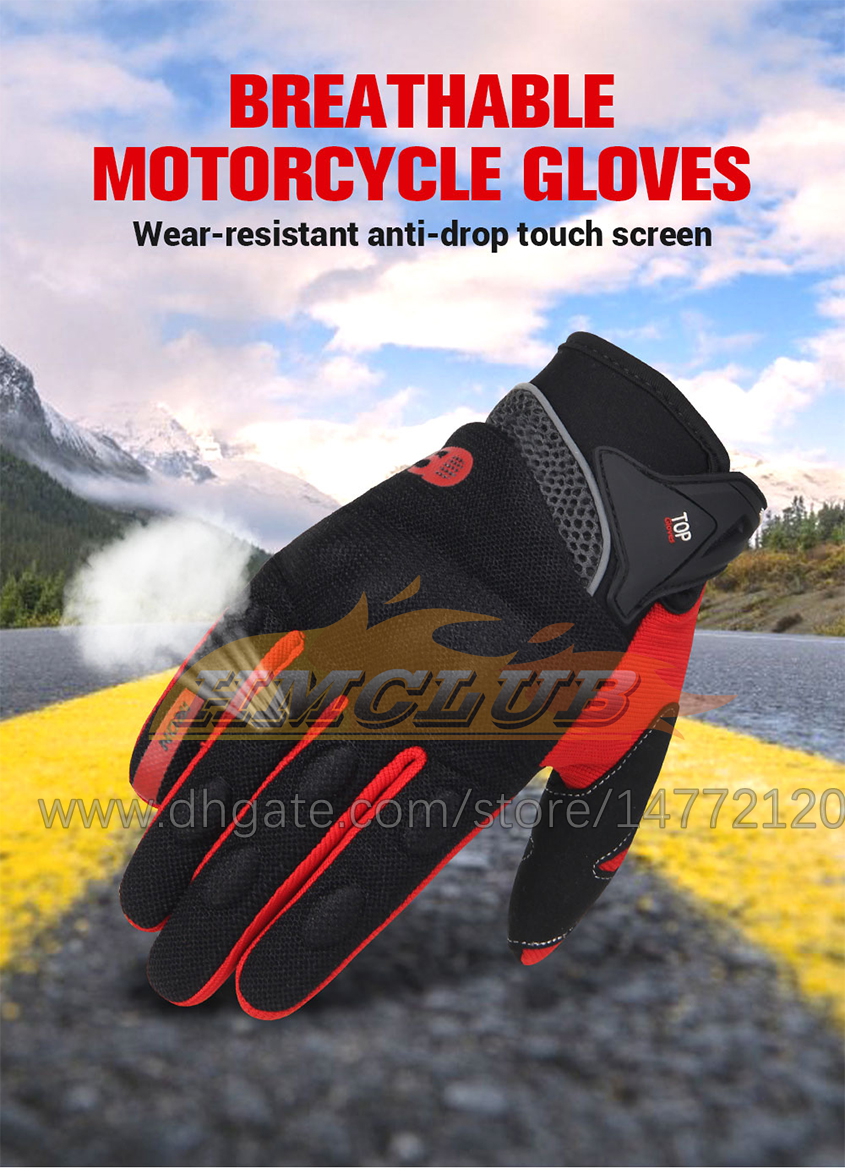 Luvas de motocicletas St30 Tocão de moto Touch Screen respirável moto moto Racing Bicycle Biciclo