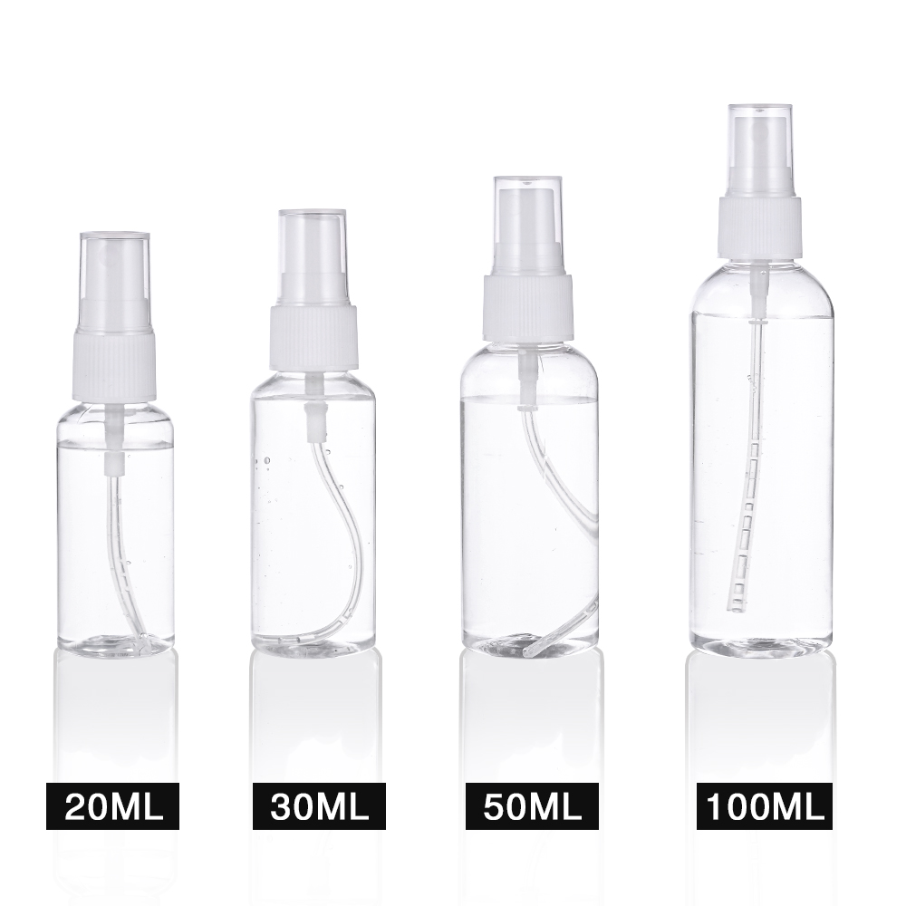 20/30/50/100 ml Bottiglie ricaricabili flacone spray vuoto bottiglia di profumo di plastica trasparente mini cosmetici viaggi