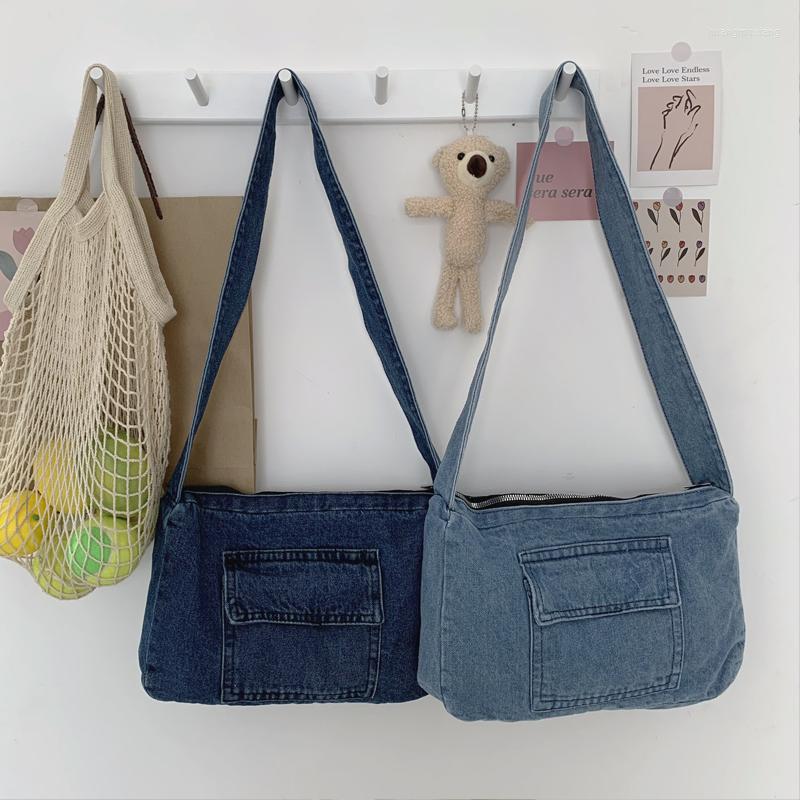 Evening Bags Denim Jeans Cool Girl Totes Casual Crossbody For Women's Handbags Shoulder Messenger Female240o