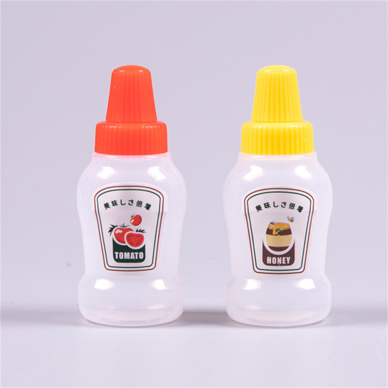 Mini garrafa portátil de ketchup /conjunto de pequenas ferramentas de salada de soja frasco de spray para suprimentos para almoço ao ar livre