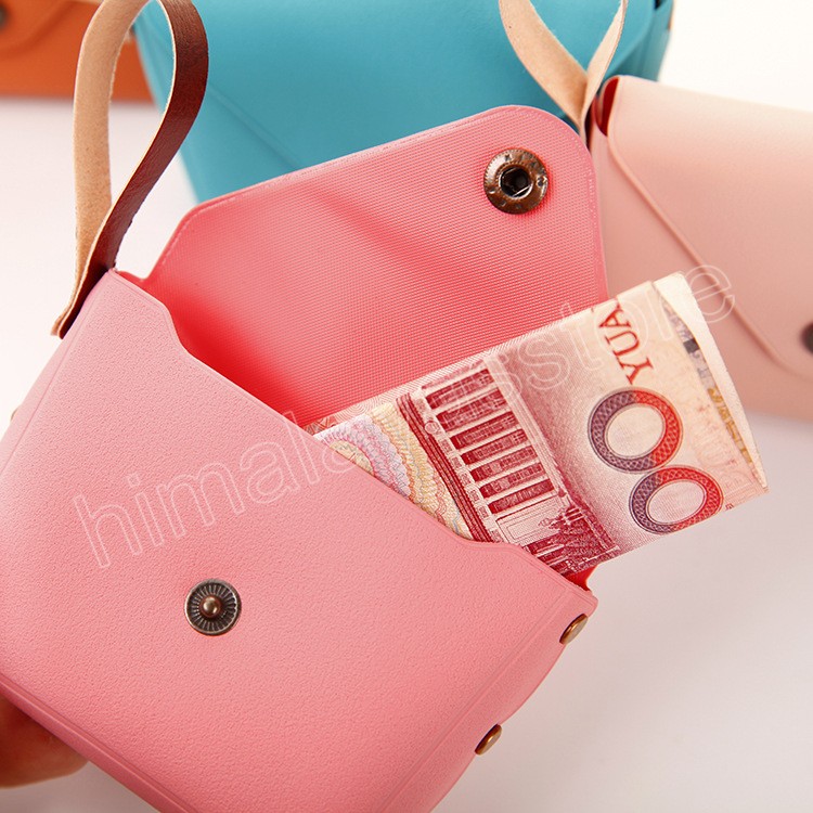 Mode PU Lederen Portemonnee Effen Kleur Munt Sleutel Geld Oortelefoon Kaarthouder Portefeuilles Vrouwen Meisje Clutch Bag Handtas