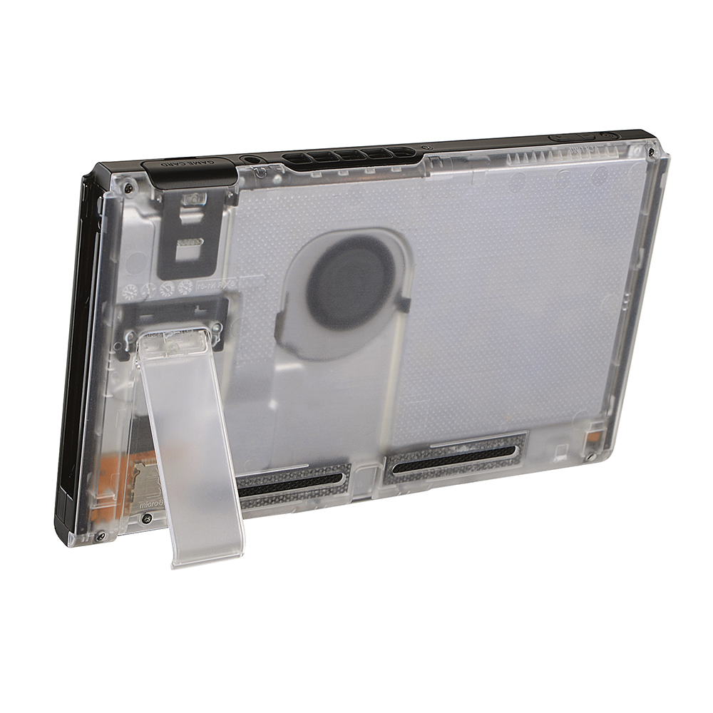 Custom Transparent Back Plate DIY Housing Shell Case Replacement for Nintendo Switch Console Clear Back Cover with Kickstand FEDEX DHL UPS FREE SHIP