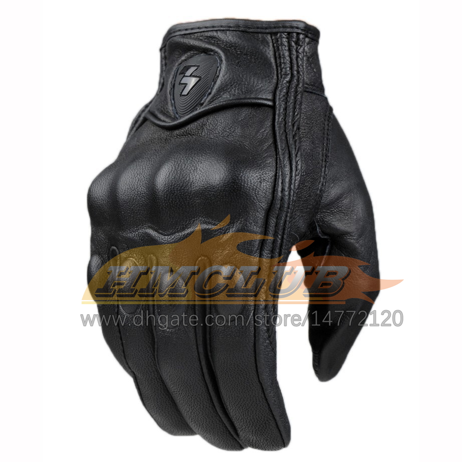 ST23 Mens Women 4 Season Driving Supertech Nero/Bianco Guanti da moto in pelle Guanti da corsa Moto Cavaliere da bici da corsa in pelle bovina