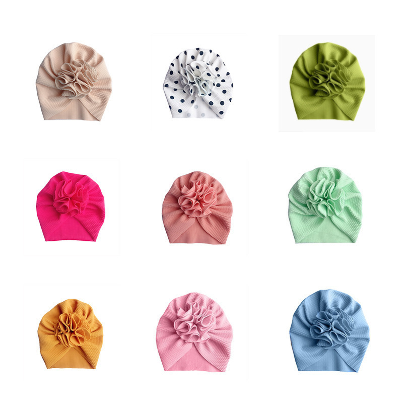 Casquettes Chapeaux BeanieSkull Caps Solide Couleur Bébé Chapeau Grand Bowknot Fille Turban Printemps Tête Wraps Enfants Bonnet Bonnet né Bandeau 02 Ans 221107