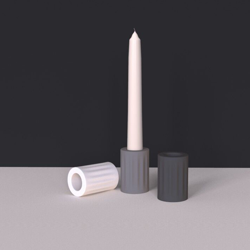 Candles Concrete stick Silicone Molds hole molds Cylindrical Cement scented Holder Silicon Mold 221108