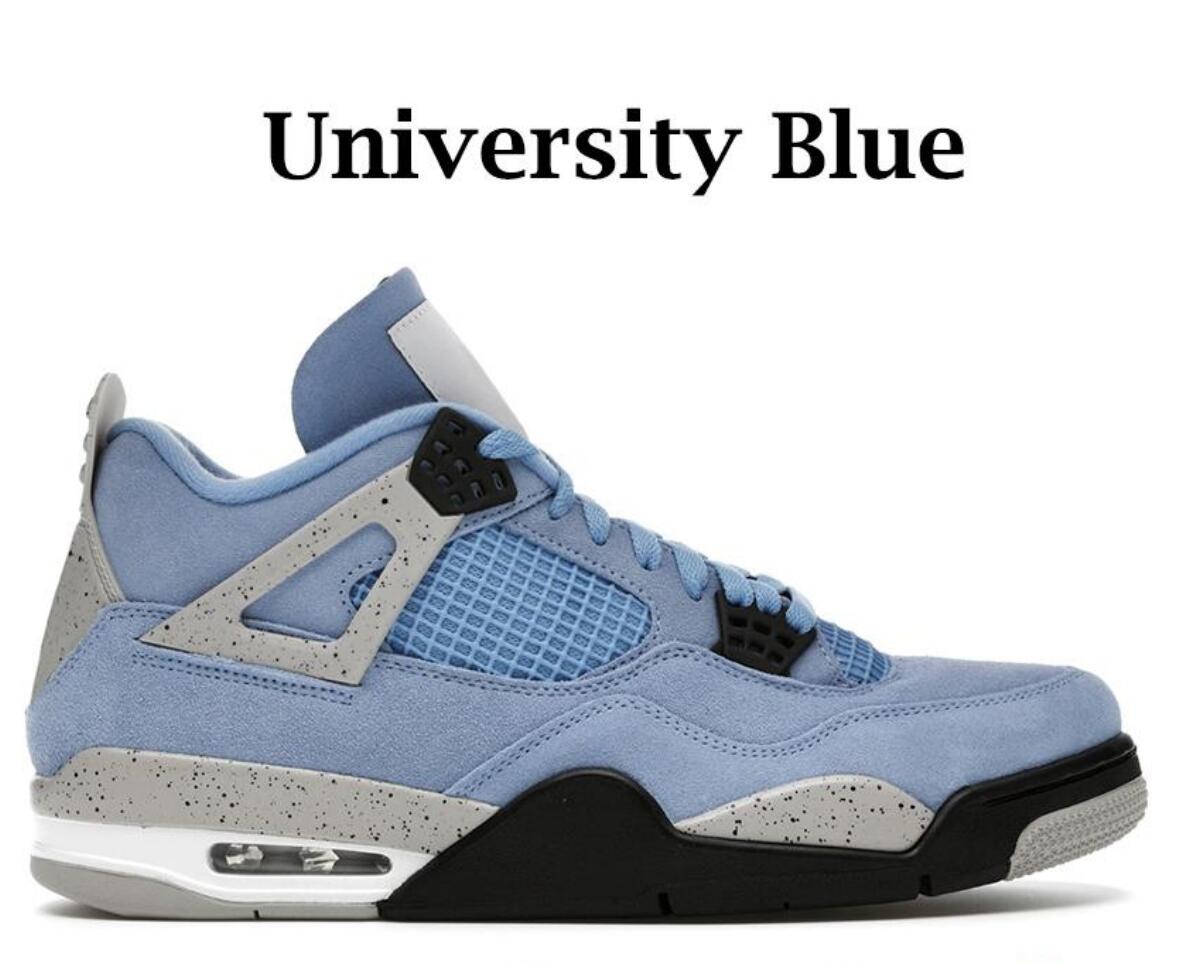 Military Black 4s Men Basketball Shoes University Blue Sail White Oreo Black Cat Fire Red Pure Money Bred Hombres Mujeres Entrenador Zapatillas deportivas vapmax con caja