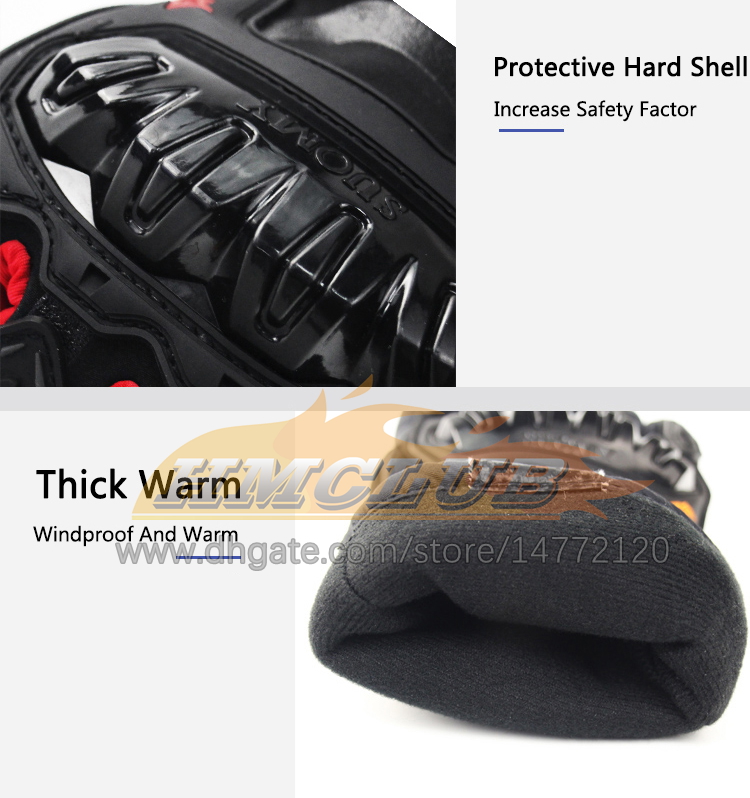 Luvas de motocicletas ST26 100% à prova d'água Winter Warm Guantes Moto Luvas Touch Screen Motosiklet Eldiveni Proteção