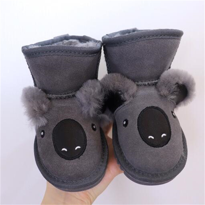 Cartoon Animal Kids Boots Winter Warm Children Snow Boot Boys Girls Ankle Booties Classic Fur Fluffy Furry Toddlers Baby Shoes Footwear