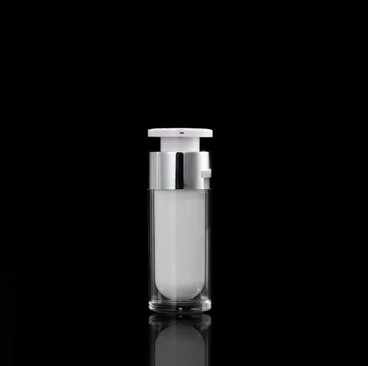 15ml 30ml 50ml Press Pump Bottiglie Airless acriliche Cura della pelle Lozione liquida Crema Cosmetica di plastica 100 pezzi SN4741