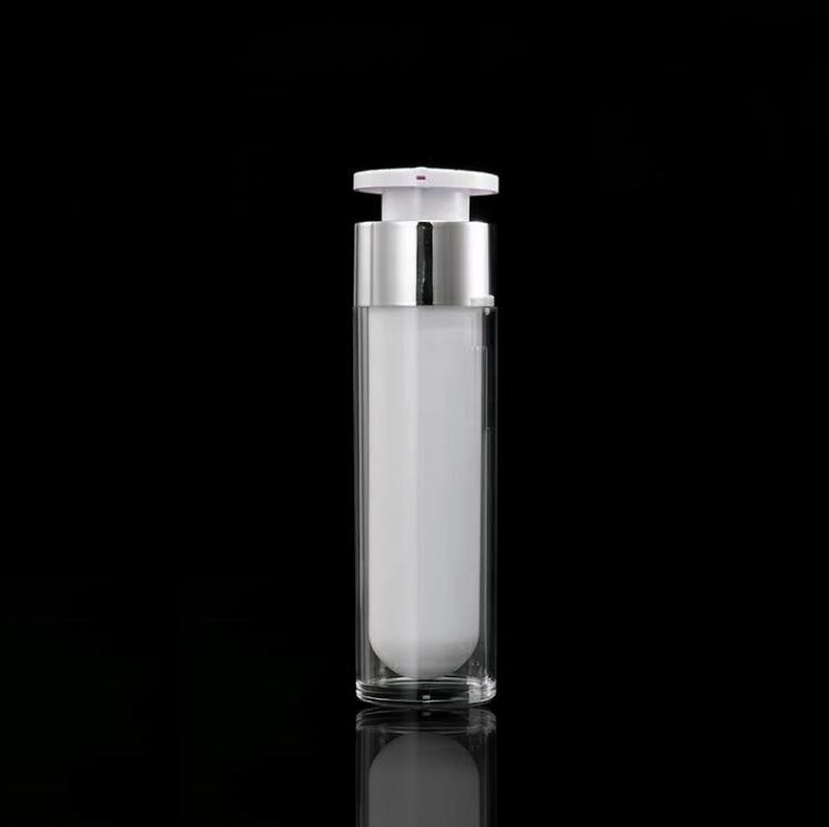 15ml 30ml 50ml Press Pump Bottiglie Airless acriliche Cura della pelle Lozione liquida Crema Cosmetica di plastica 100 pezzi SN4741