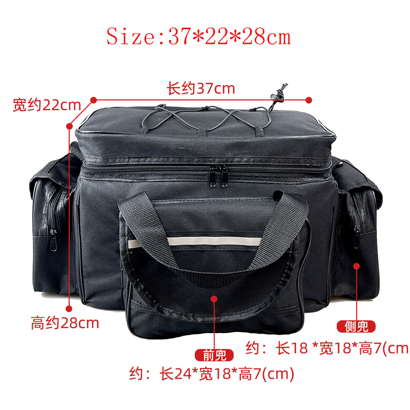 Fishing Accessories 50x30x25cm Waterproof Bag Nylon Large Capacity Multi-Purpose Tackle Two-Layer Outdoor Shoulder s X429 221107