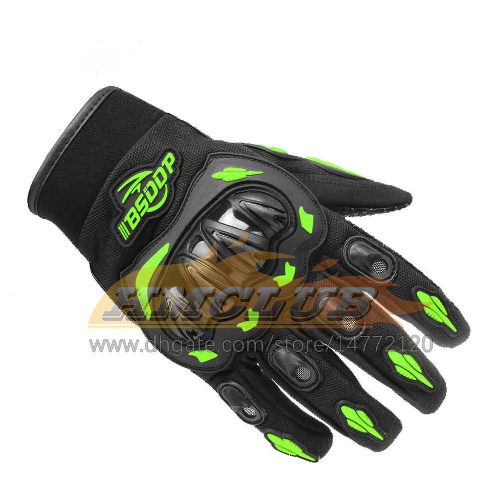 Guanti da moto ST3 Guanti da corsa traspiranti con dita intere Protezione gli sport all'aria aperta Guanti da cross Dirt Bike Guanti Moto