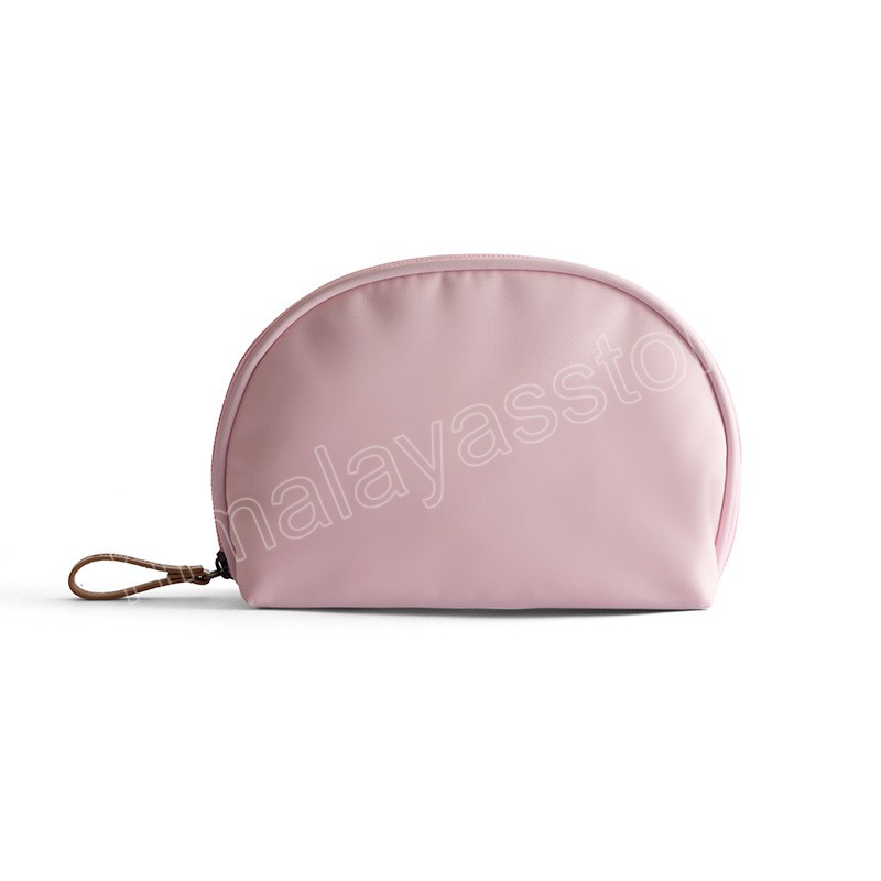 Borse trucco a conchiglia da donna di grandi dimensioni Borsa cosmetici rossetto in nylon organizer trucco da viaggio Custodia trucco in tinta unita