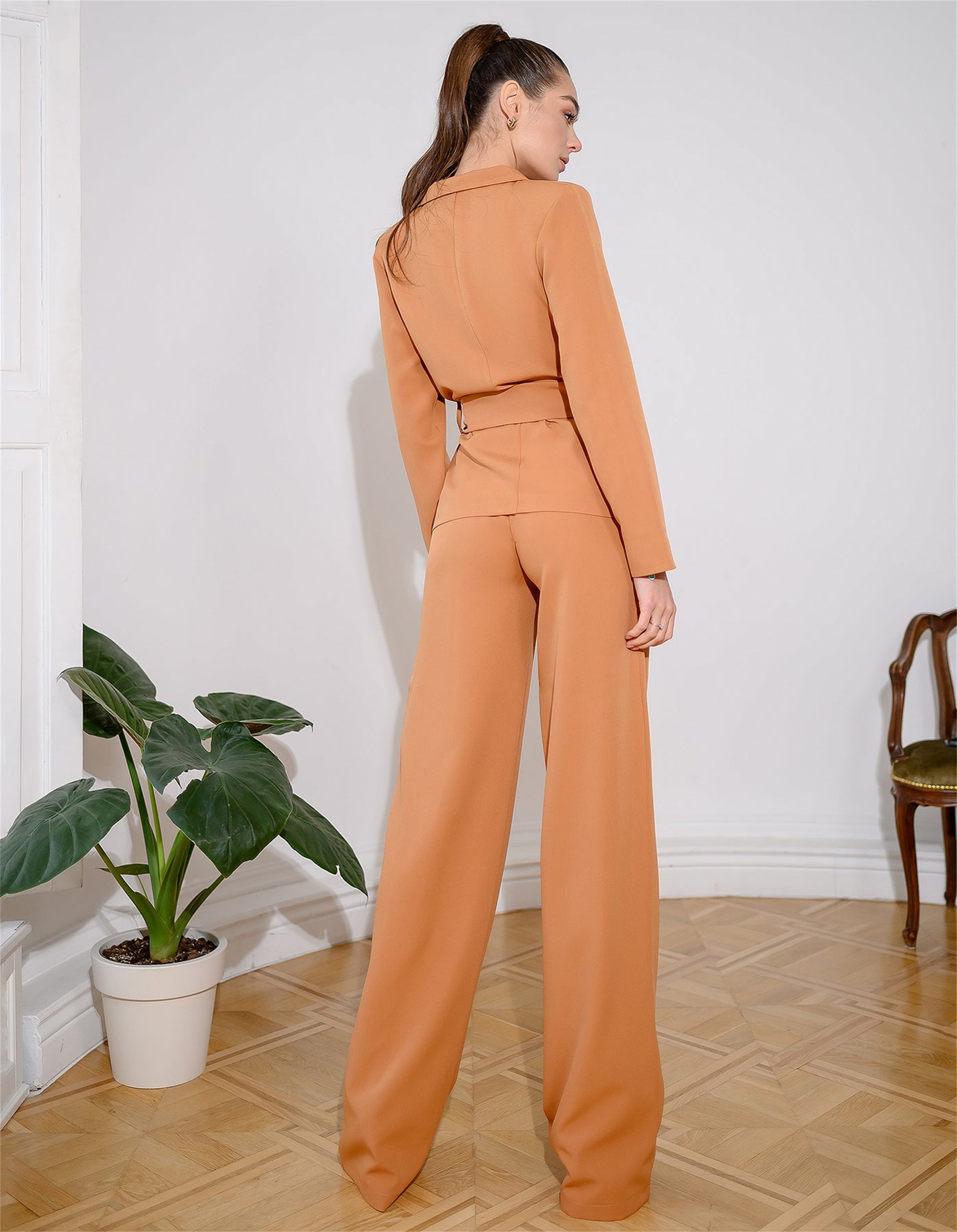 ホットレッドカーペットファッション女性パンツスーツ2個スリムフィットウエディングイブニングパーティーウェアブレザーズボン