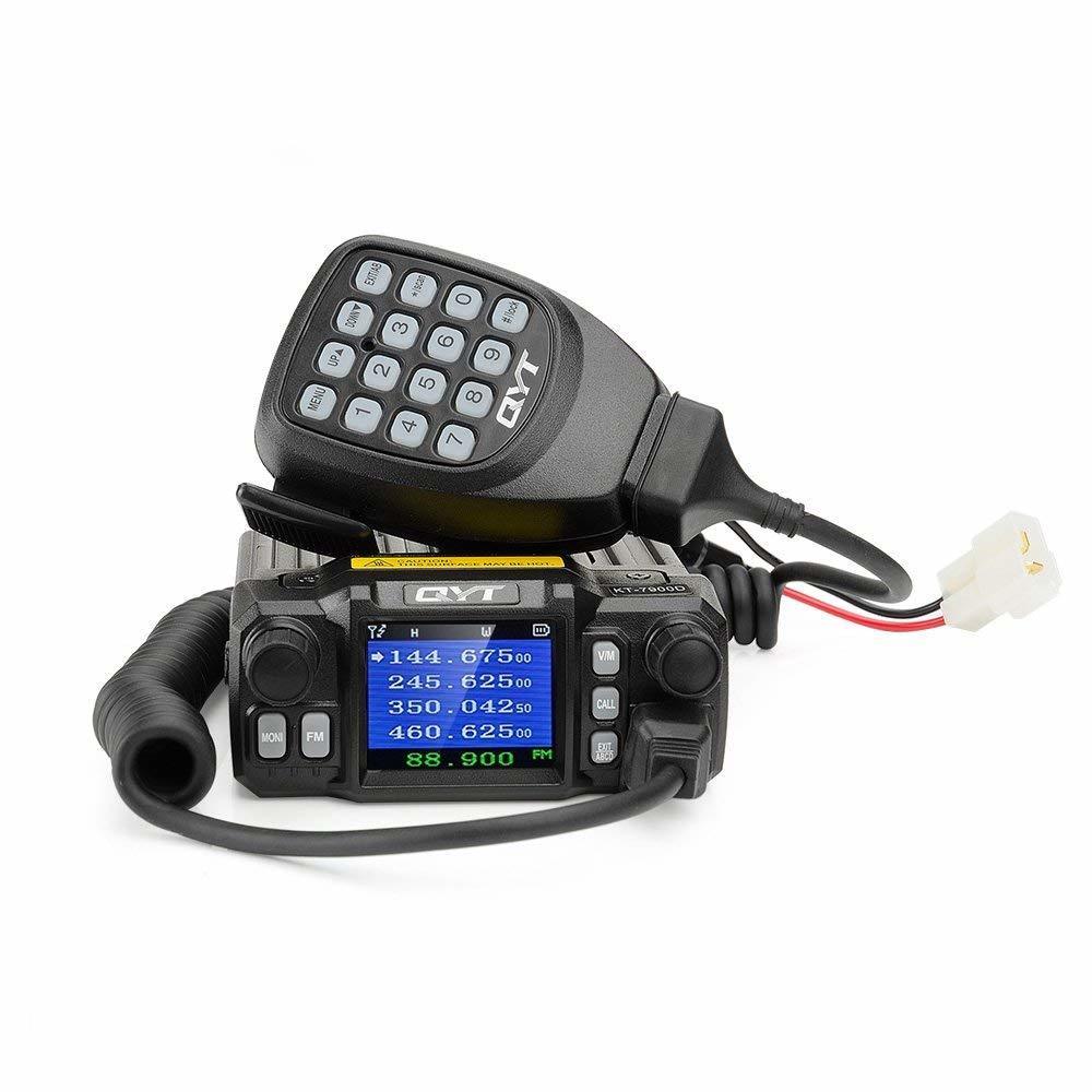 Walkie talkie najnowsza wersja mini mobilne radio QYT KT-7900D 25W Quad Band 144220350 440MHz KT7900D UV Transceiver lub z zasilaczem 221108