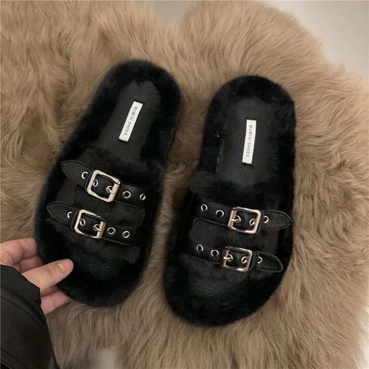 2022 Pantofole in peluche da donna Scarpe da casa alla moda Pantofole in cotone caldo interni