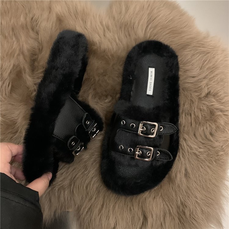 2022 Chaussures de mode en peluche pour femmes