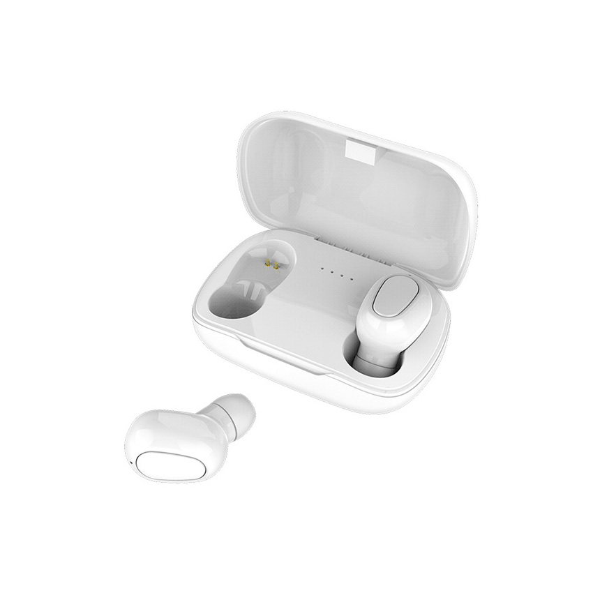 L21 Wireless oortelefoons Bluetooth 50 Earbuds Mini TWS Sports Stereo -headset met Microfoon Ruis Canneing Laying Box voor SMAR5468054