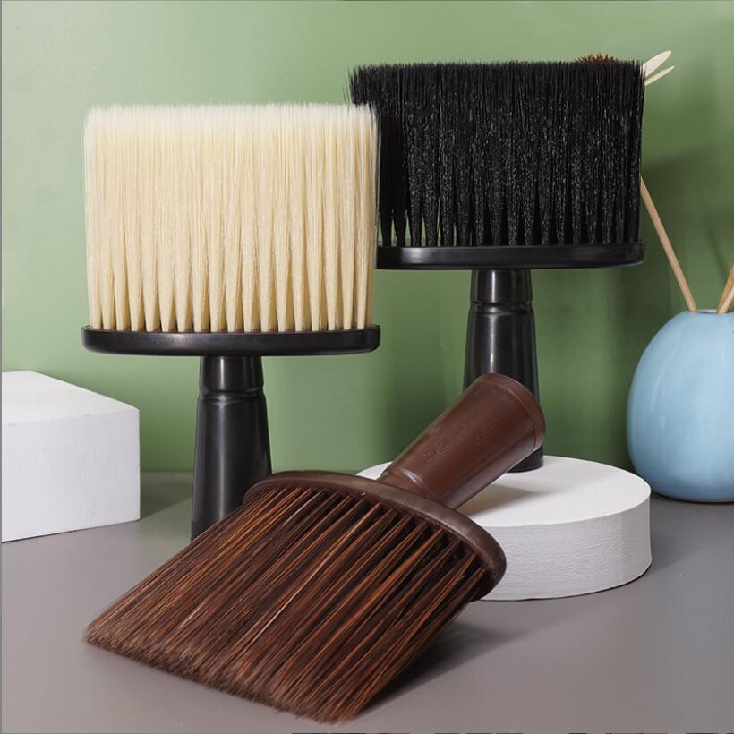 3 pçs escova de espanador de pescoço barbeiro escovas de cabelo macias de corte espanador e limpeza de varredura para salão de cabeleireiro