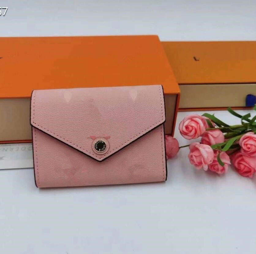 Klassische Farbe Brief Unisex Geldbörse Berühmte Designer Metallschnalle Klappe Kurze Geldbörsen Luxusmarke Mini Clutch Taschen für Männer und Frauen Mode Kartenhalter Tasche