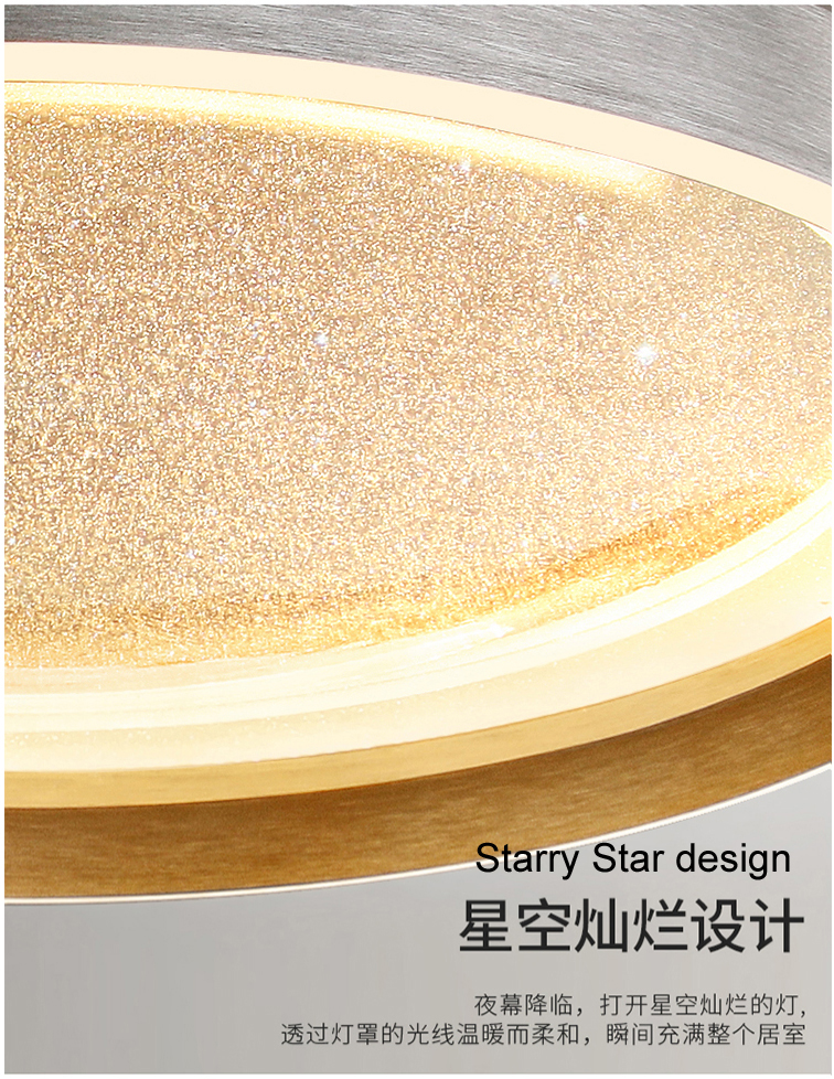 LED Modern Star Ceiling Lights Fixture Romantic Starry Sky Ceiling Lamps American Luxury Shining Hanging Lamp Balcony Bedroom Home Decoration Indoor Lighting