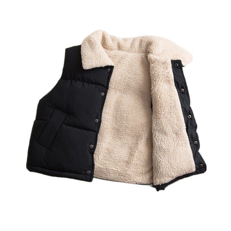 Coletes coletes coletes infantis meninos meninos bebê jaquetas de veludo de veludo garoto de roupa externa algodão quente etono de inverno casaco de inverno top roupas 221109