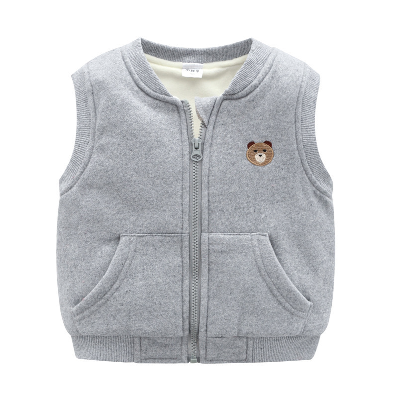 Gilet À Capuche Enfant Zip Enfants Polaire À Capuche Gilet Chaleur Confort Bébé Filles Garçons Vestes No-Pilling Enfants Survêtement 1-7 Ans 221109