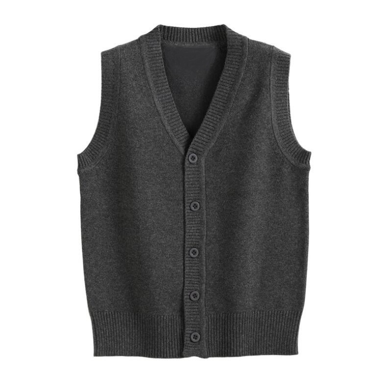 Gilet 3-16 ans école adolescent garçons filles pull gilet enfants gilets bébé enfant en bas âge solide Cardigan enfants tricoté 221109