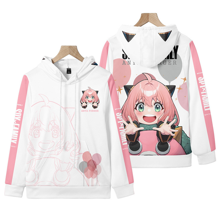 Sweats à capuche pour femmes Sweatshirts Japon Anime Spy x Famille Anya Forger Cosplay 3D TEENS GARSS GIRS CARTOON HARAJUKU HOODIE 221109