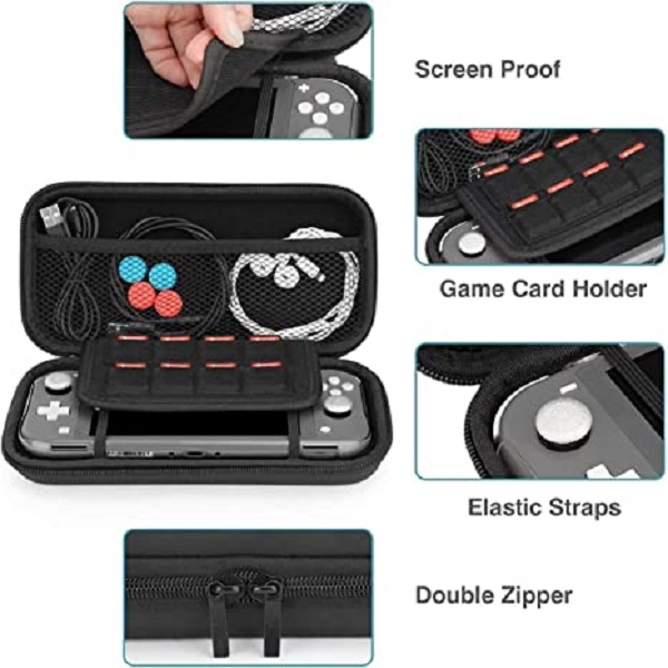 Bolsa de switch lite conjunto de bolsa de armazenamento de 10 peças NS Mini Game Console