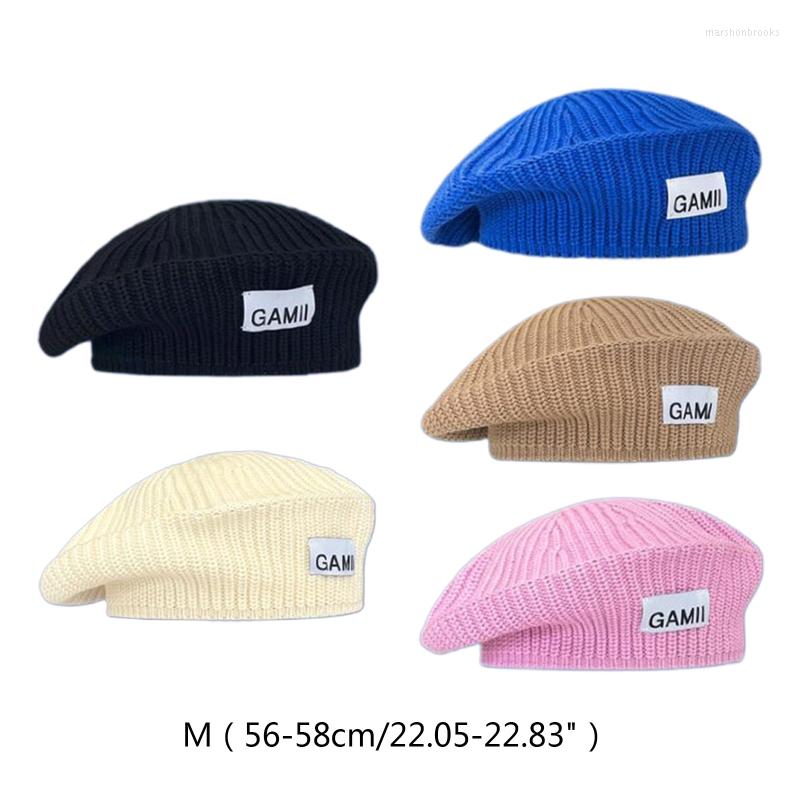Berets Knit Beret Hat For Women Fashionable Sboy Caps All-Match Stylish Girl Dress Up Slouchy Painter Party298M