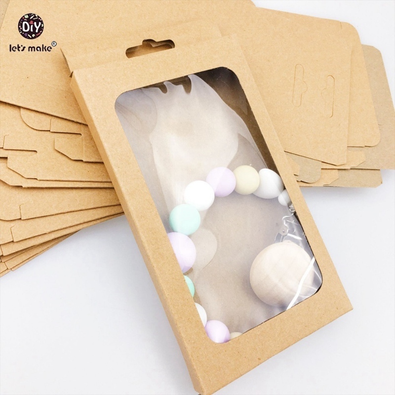 Baby Teethers Toys Let's Make Gift/Merchandise/Packing Box Kraft Paper Wedding Wrapping Jewelry Supply Nursuing Accessories Teether 221109