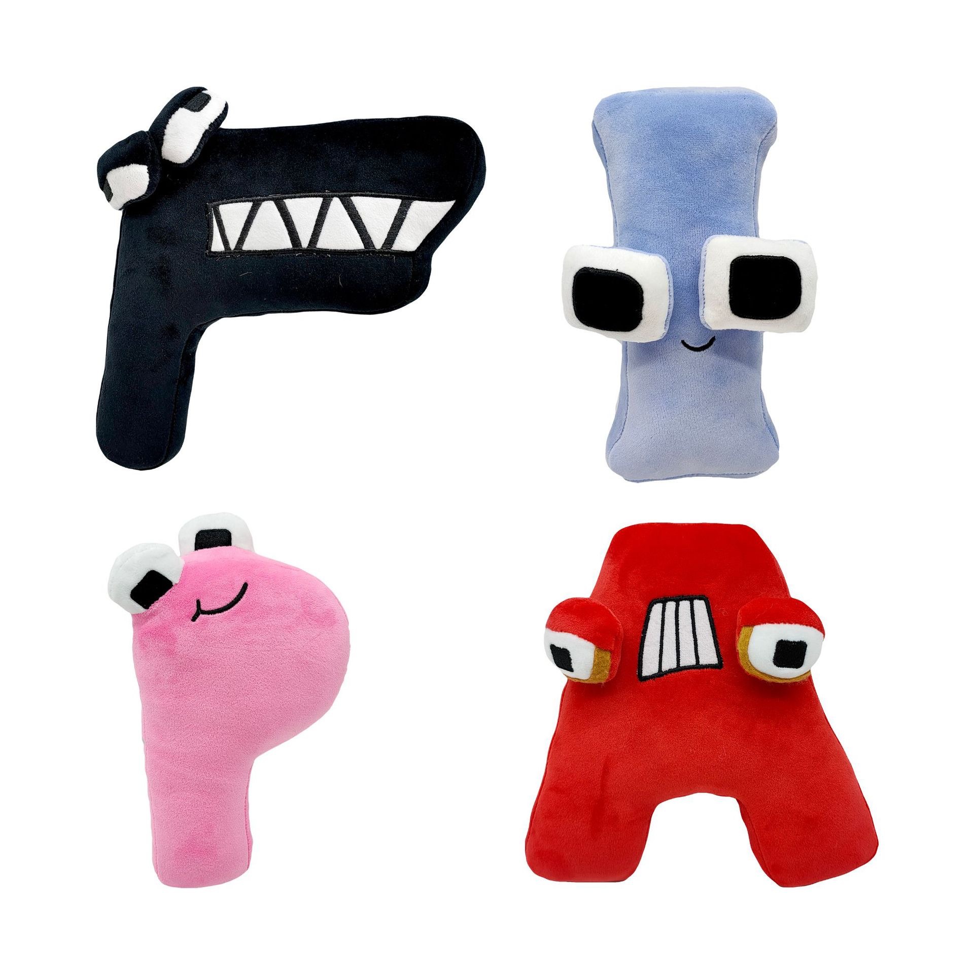 Nuovo cartone animato creativo divertente lettera figura anime alfabeto Lore bambole di peluche ripiene giocattolo Natale regalo di Halloween2899847