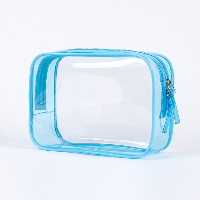 PVC Sac de maquillage transparent PVC Organisateur de voyage Transparent Sac de cosm￩tique Case de beaut￩ Sac de toilette Maling Up Sacs de lavage