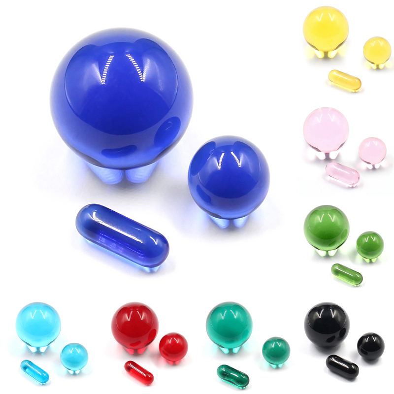 Roken Terp Slurper Bangers Balls Pearls Capsule Pil Set Ruby Glass koolhydraten Cap top Auto draaien voor Slurp Quartz Banger