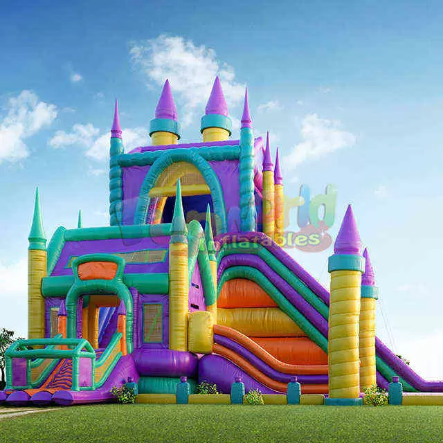 Adult commercial Swings blow up chateaux toboggan gonflables inflatable castle jumping combo bounce house