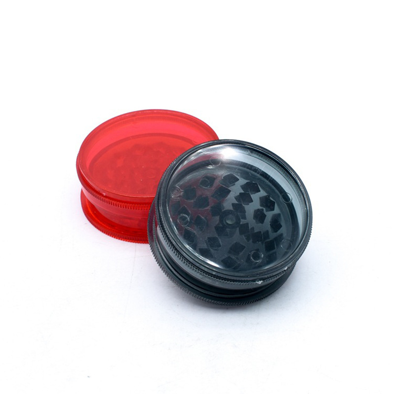 Smoking Accessories Plastic herb crusher grinders 3 parts 40mm 60mm tobacco acrylic grinder for smoker DH945