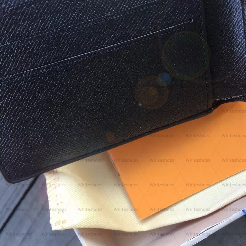Korthållare Designer Wallet Coin Pouch Män Kvinnor Lady Leather Purse Key Mini Wallet Serienummer Box Dust Bag183w