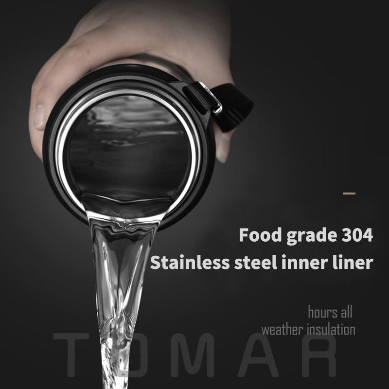زجاجات المياه 420-1800 مل سعة كبيرة 304 الفولاذ المقاوم للصدأ الفولاذ الفراغ الفراغ الحراري القهوة شاي القهوة زجاجة زجاجة محمولة 221109