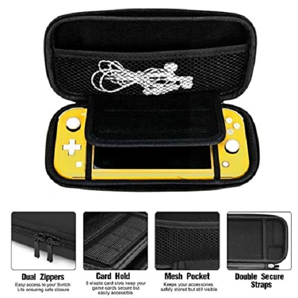 Bolsa de switch lite conjunto de bolsa de armazenamento de 10 peças NS Mini Game Console