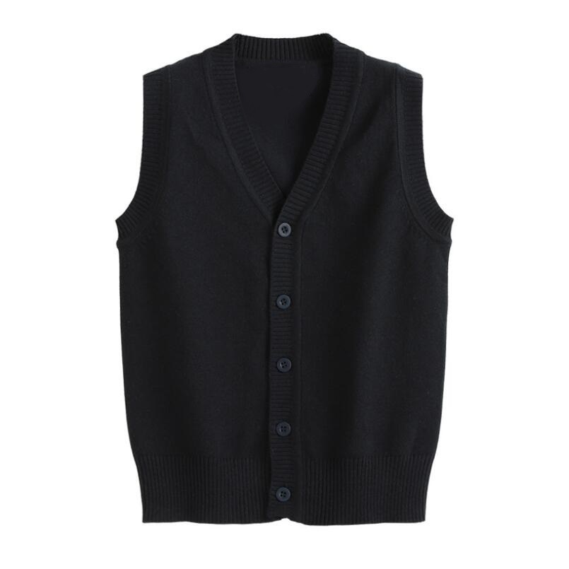 Gilet 3-16 ans école adolescent garçons filles pull gilet enfants gilets bébé enfant en bas âge solide Cardigan enfants tricoté 221109