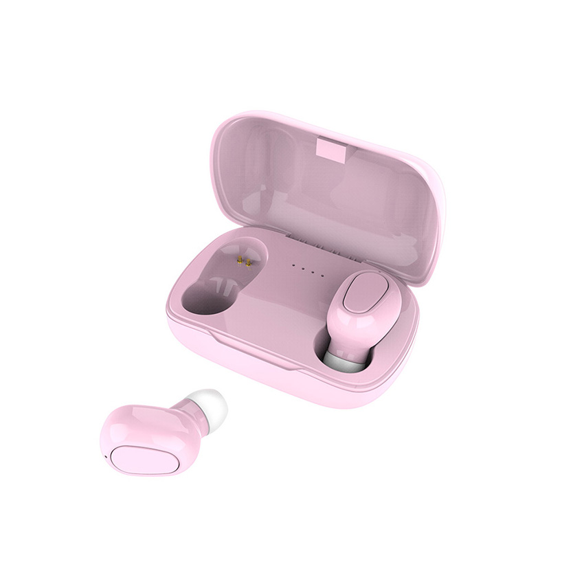 L21 Écouteurs sans fil Bluetooth 5.0 Écouteurs Mini TWS Casque stéréo de sport avec microphone Boîte de chargement antibruit pour smartphone