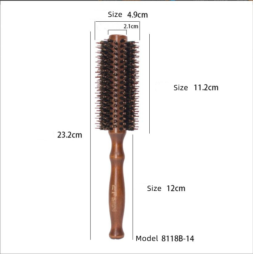 Natural Wooden Massage Hair brushes Air Cushion Hair Combs Rectangular Paddle And One PCS Boar Bristle Round HairBrush