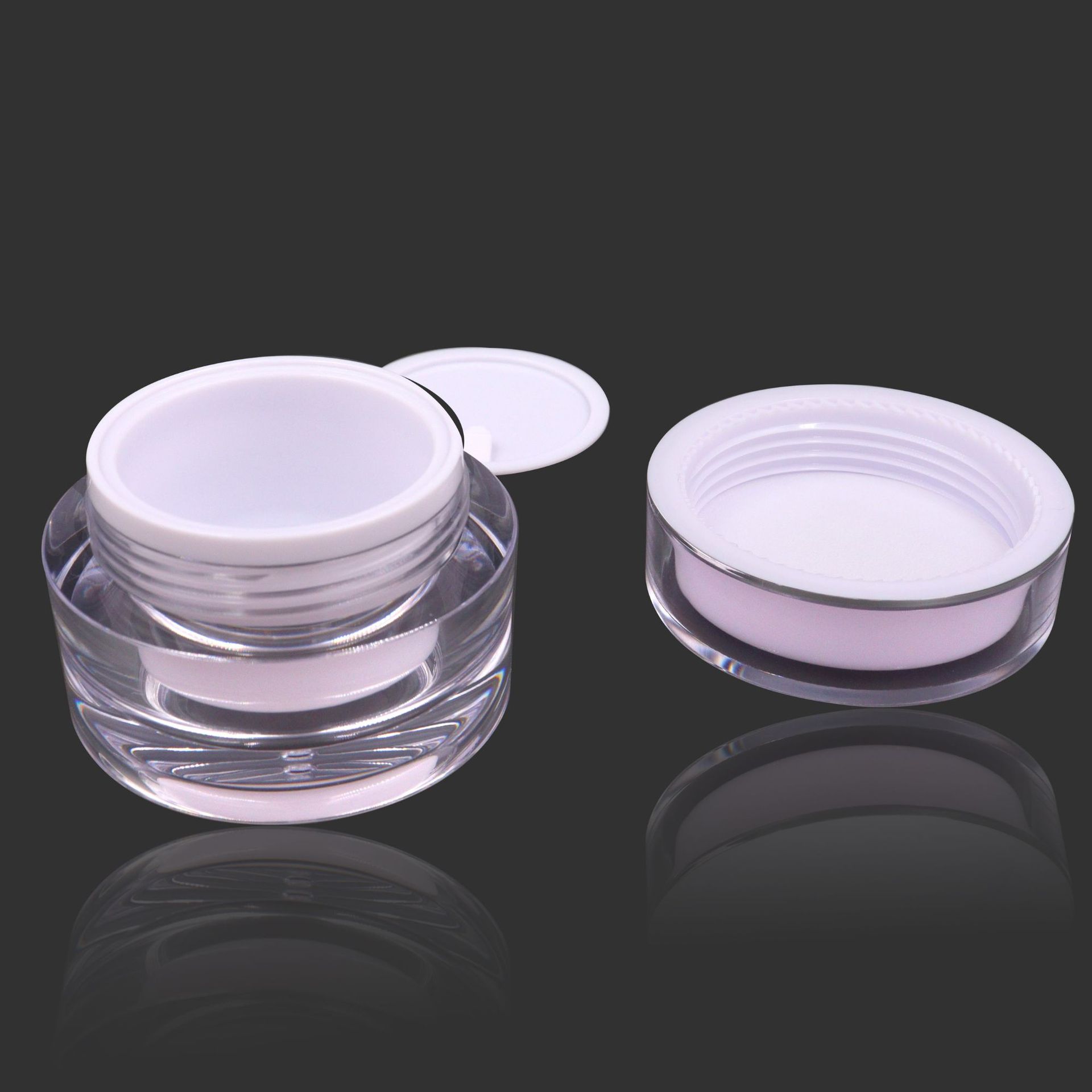 Produkt 5G 10G 15G 20G 30G Cream Jar PP PMMA Airless Refillable Cosmetic and Bottle With Pump Lids