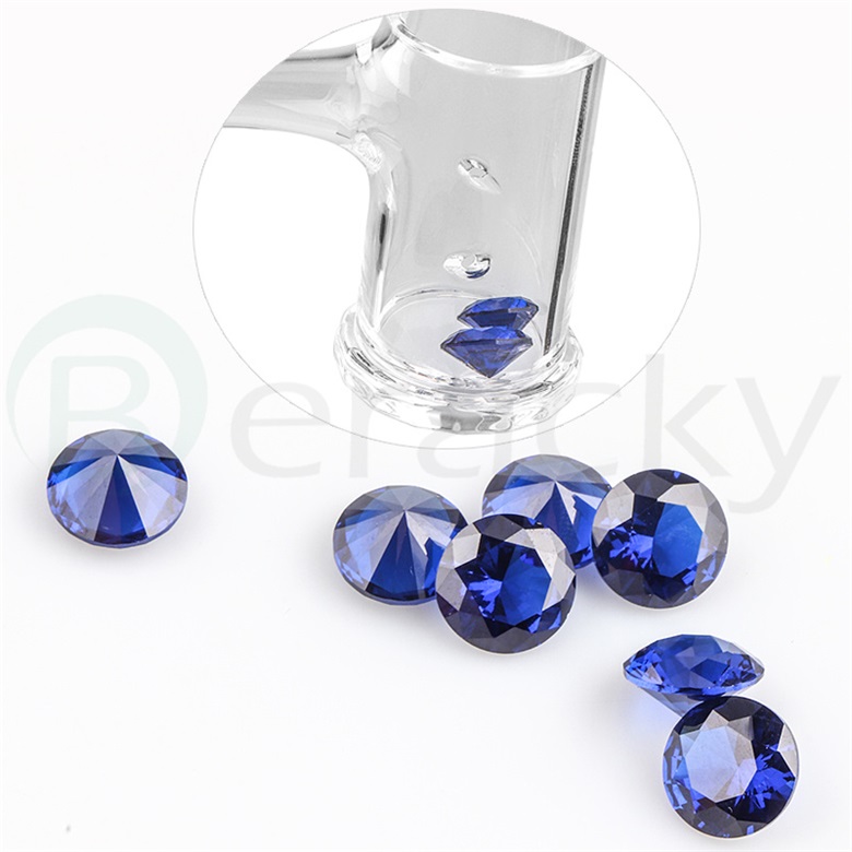 2 Styles Diamond Insert 6mm 10mm Sapphire/Green Emerald Formed For Terp Slurper Quartz Banger Glass Pipes